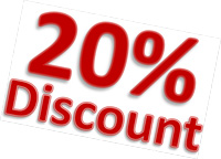 book now for 20% disount