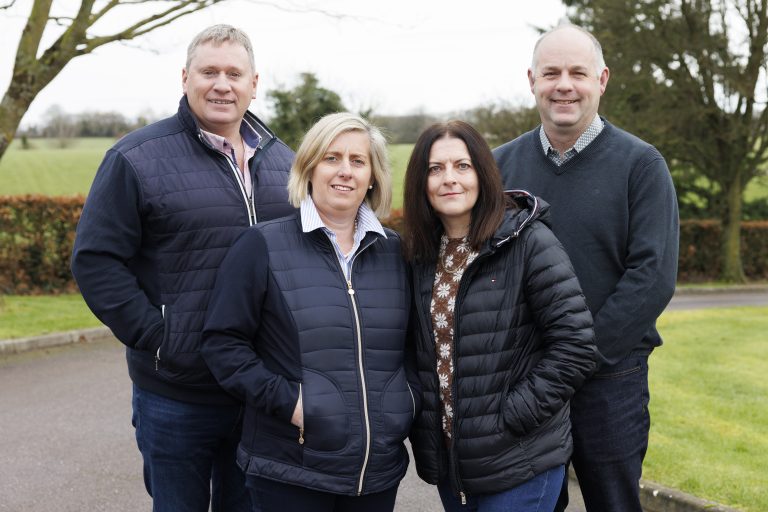 Our host farmers, Mike and Tina Bermingham with Kevin and Margaret Twomey