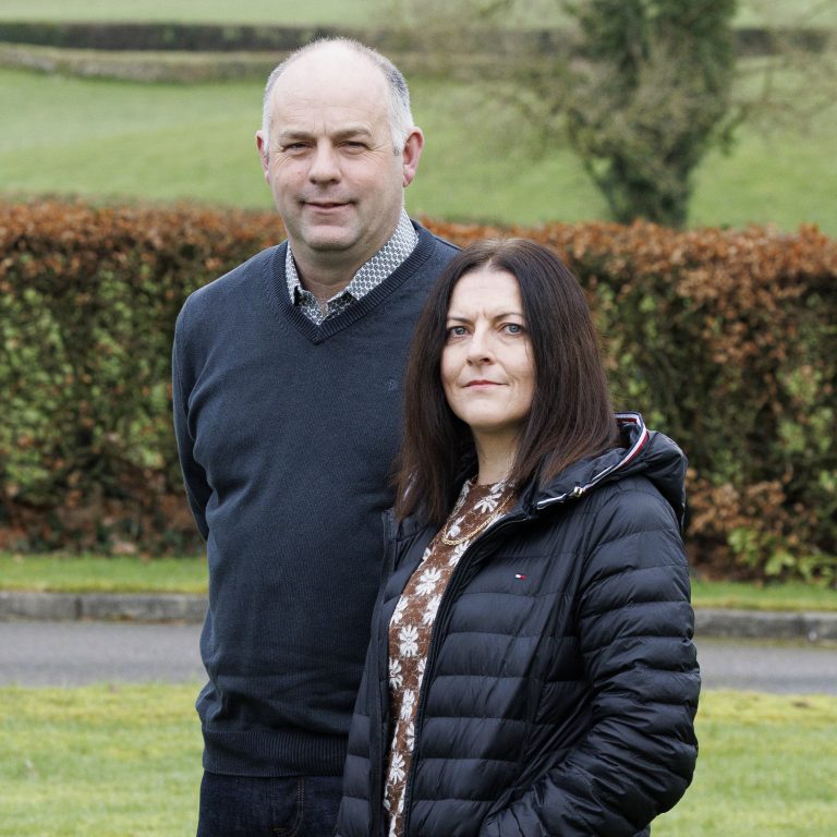 Mike and Tina Bermingham, our host farmers